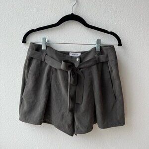 Helmut Lang 4 green grey high waist shorts